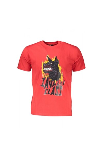 Cavalli Class Men's T-Shirt, Cavalli Class, Regular Fit, Print, Red