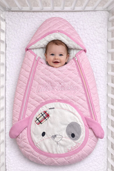 GÜLERBEBECİX قماط أطفال بسحاب مع تصميم ليتل لاكي وشكل فيلبوا