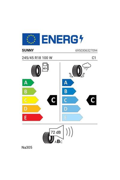 Sunny Anvelopa Vara 245/45 R18 Na305 100 W