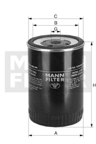 Mann-Filter Filtru de combustibil WK 950/3
