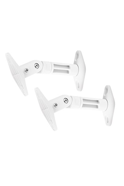 Audizio HTS 20 W Set of 2 Wall Mount Speaker Brackets, White, 2x3.5 kg,