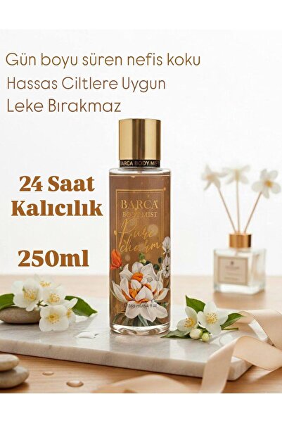 Barca Body Mist Pure Charm 250 ml - Kalıcı ve Ferahlatıcı Vücut Spreyi