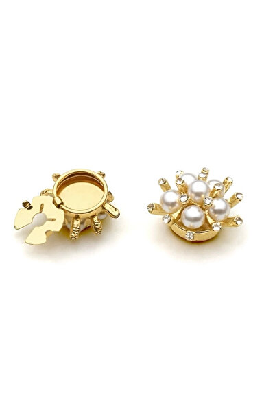 neslyaccessories Button brooch (pair)