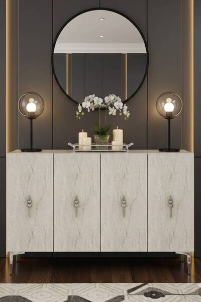 YUMEDİ DESİGN KA1217BTS-AYSHE KONSOL ,TV SEHPASI , ÇOK AMAÇLI DOLAP, KAHVE KÖ...