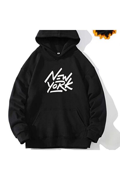 bellanova سويت شيرت أسود للجنسين قصة فضفاضة 3 Thread Shardonlu - جودة ممتازة ...