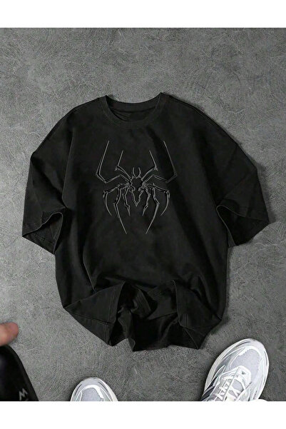 Marco Fresco تيشيرت للشباب مطبوع عليه عنكبوت بأكمام قصيرة يوميًا للجنسين قصة ...