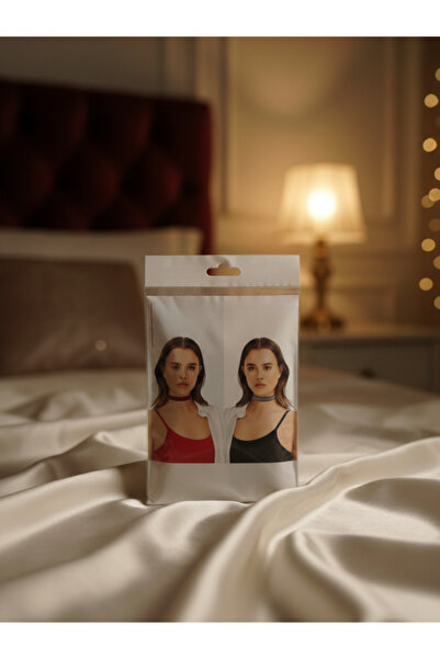 shop Taşlı Kadife Choker Kolye Ayarlanabilir Şık Boyun Aksesuarı