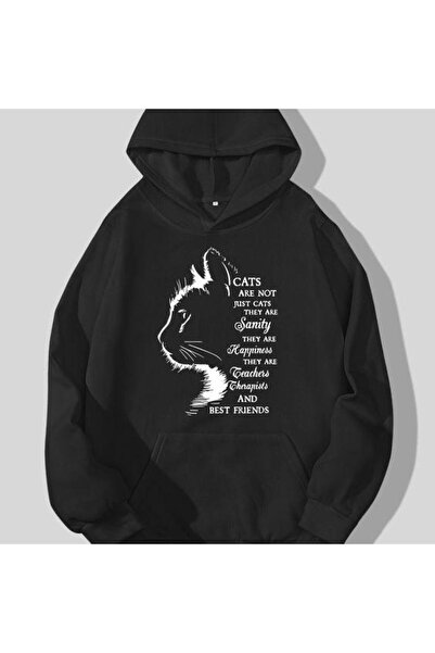 bellanova سويت شيرت أسود للجنسين قصة فضفاضة 3 Thread Shardonlu - جودة ممتازة ...