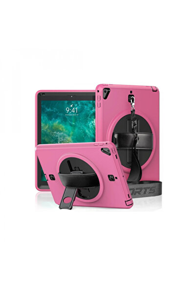 byhodi iPad 5 Air 9.7 Case Strap-C Otterbox Tablet Cover - Pink