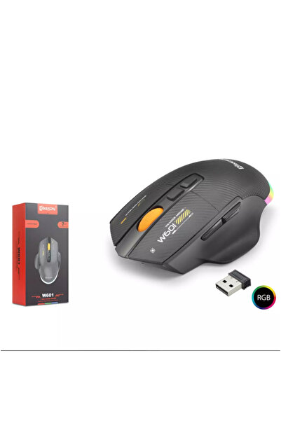 kruxon W601 12800 DPI Karbon Fiber Sessiz Kablosuz Makro Tuşlu Gamer Oyuncu F...