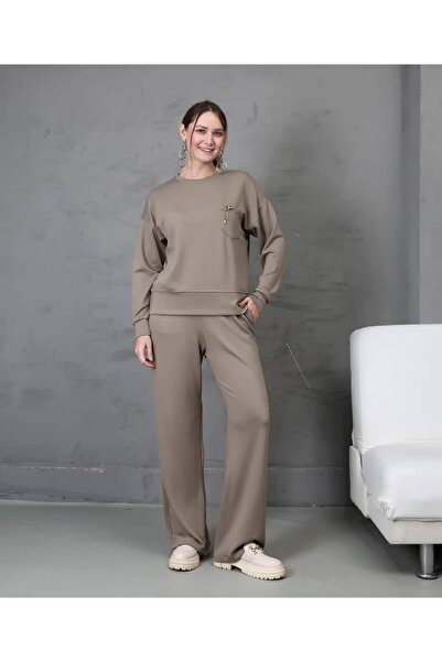 REDMİNA fashion Double Set with Chain Accessories