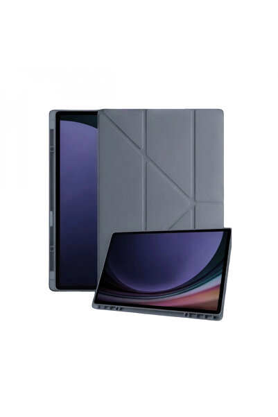 byhodi Samsung Galaxy X730 Tab S11 Mars Tablet Case with Pen Holder - Dark Gray