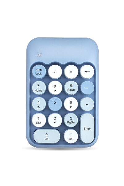 kruxon Mofii X910 Kablosuz Yuvalak Tuşlu Retro Daktilo Numlock Klavye