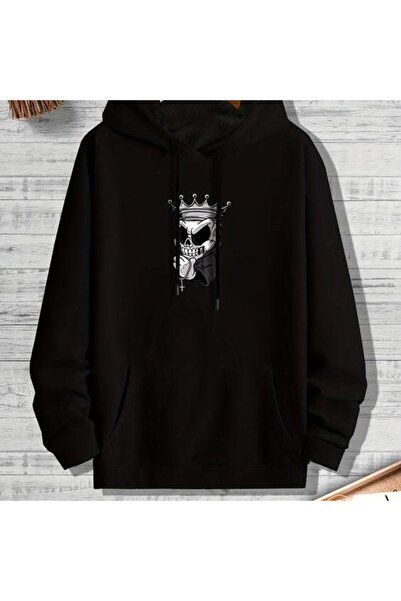 bellanova سويت شيرت أسود للجنسين قصة فضفاضة 3 Thread Shardonlu - جودة ممتازة ...