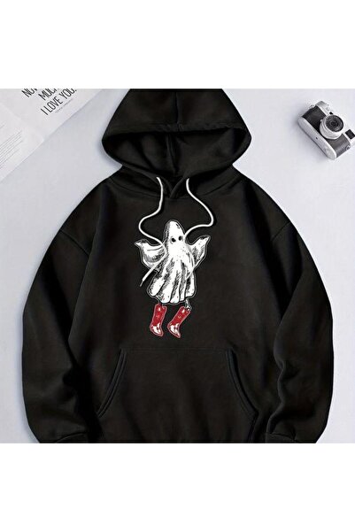 bellanova سويت شيرت أسود للجنسين قصة فضفاضة 3 Thread Shardonlu - جودة ممتازة ...