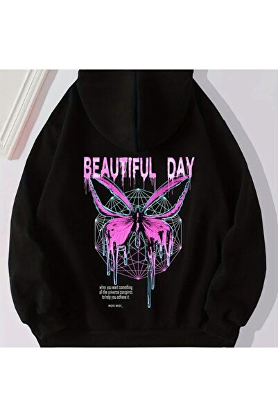 bellanova سويت شيرت أسود للجنسين قصة فضفاضة 3 Thread Shardonlu - جودة ممتازة ...