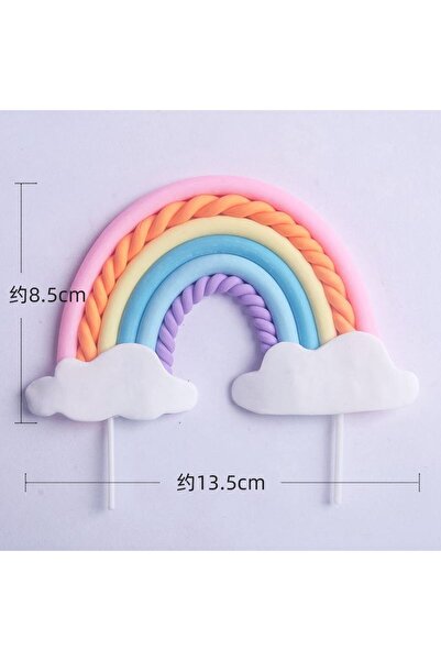 Choice5 1PCS Rainbow Unicorn Themed Star Cloud Cake Decor Birthday Party Supp...