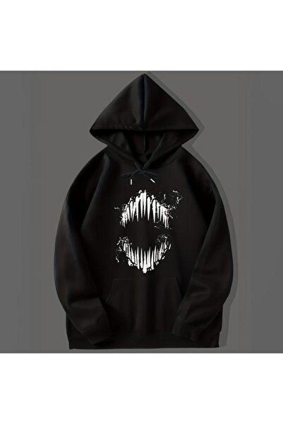 bellanova سويت شيرت أسود للجنسين قصة فضفاضة 3 Thread Shardonlu - جودة ممتازة ...