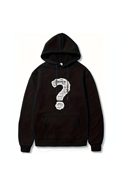 COZYWEAR سويت شيرت أسود للجنسين قصة فضفاضة 3 Thread Shardonlu - جودة ممتازة م...