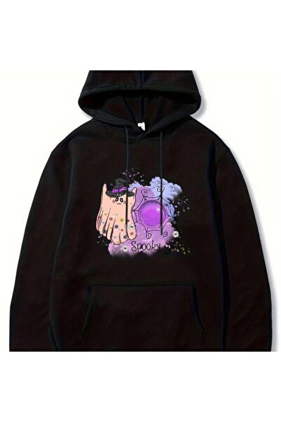 bellanova سويت شيرت أسود للجنسين قصة فضفاضة 3 Thread Shardonlu - جودة ممتازة ...