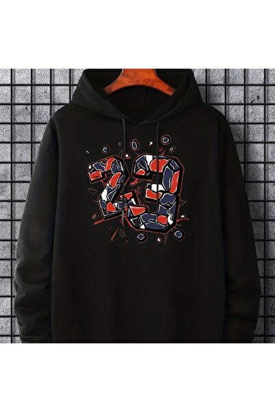 bellanova سويت شيرت أسود للجنسين قصة فضفاضة 3 Thread Shardonlu - جودة ممتازة ...