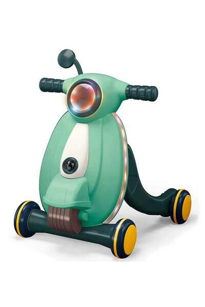 Little Story Yeşil Işıklı ve Müzikli Multifonksiyonel Bebek Yürüteci