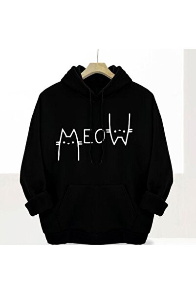 bellanova سويت شيرت أسود للجنسين قصة فضفاضة 3 Thread Shardonlu - جودة ممتازة ...