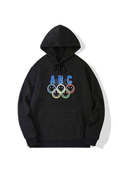 bellanova سويت شيرت أسود للجنسين قصة فضفاضة 3 Thread Shardonlu - جودة ممتازة ...