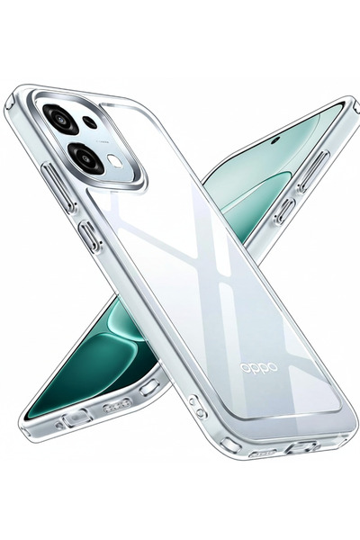 Rivor Oppo A6 Pro Uyumlu Kılıf Kamera Korumalı Süper Şeffaf Esnek Renksiz Sil...