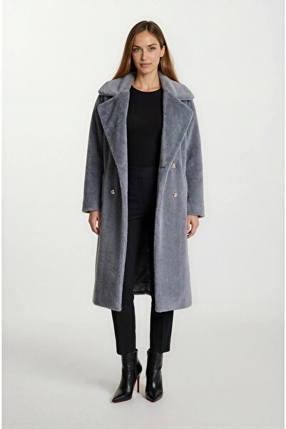 Spazio Terranova Kruvaze Geniş Kesim Kaban ANTRASİT