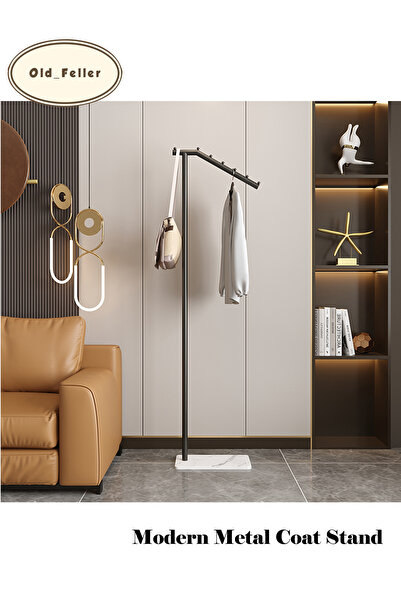 Old_Feller Modern Metal Coat Rack: Stylish, Durable & Easy Clean for Any Room.