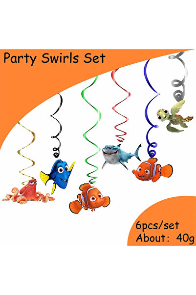 Choice Swirls 6Pcs Disney Finding Nemo wedding decoratons Disposable table de...