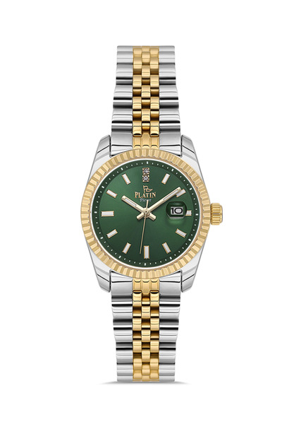 Platin Pierre ساعة يد نسائية HDS-PL-1249LA-D10 من تاكالا مع سوار جوبيلي