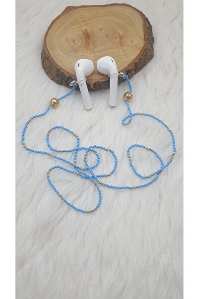 HAPPY HANDMADE سلسلة ذهبية لسماعات الأذن/حزام لسماعات ايربودز/إكسسوار للهاتف/...