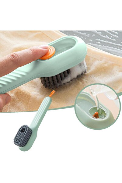 Arabest فرشاة تنظيف متعددة الوظائف بمقبض منقوش، وشعيرات ناعمة ودقيقة، وموزع ص...