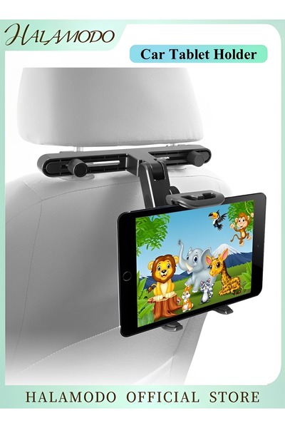HALAMODO حامل تابلت للسيارة مزود بكوب شفط، حامل آيباد للسيارة، يُركب على لوحة...