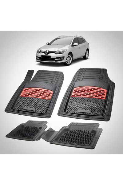 TEAMCAR Car Mats Tray Type Compatible with Renault Megane III Combi Facelift,...