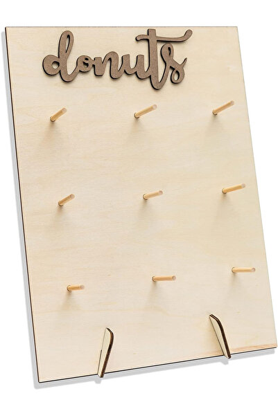 Arabest Donut display stand wooden donut wall bracket display board for weddi...