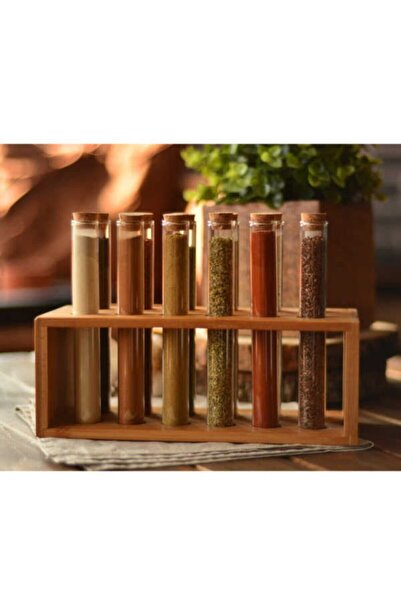 ozbience 12'li Vanilla Tüp Baharatlık Seti, şık ve kullanışlı mutfak aksesuarı