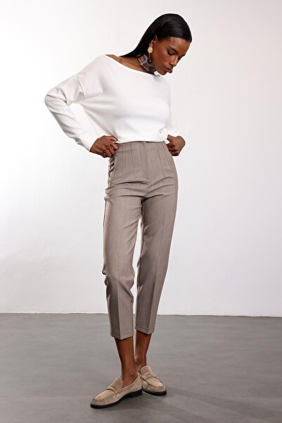 5in1Canpolat بنطلون إيفكت مينك فلاتو 5113