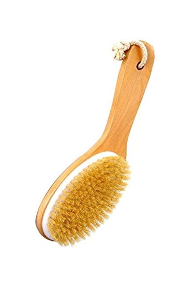 HALAMODO Pack Of 2 Dry And Wet Body Brush Brown