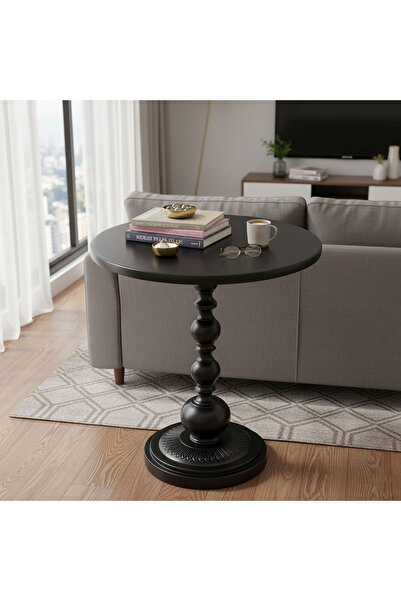 EqiEch Round Metal Side Table, Accent Table for Living Room, Bedroom & Office