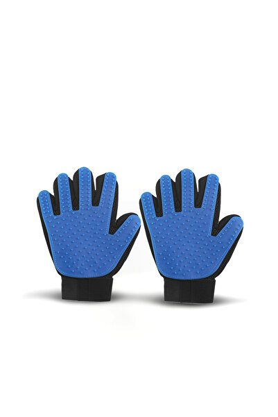 HALAMODO Efficient Massage Grooming Gloves Blue