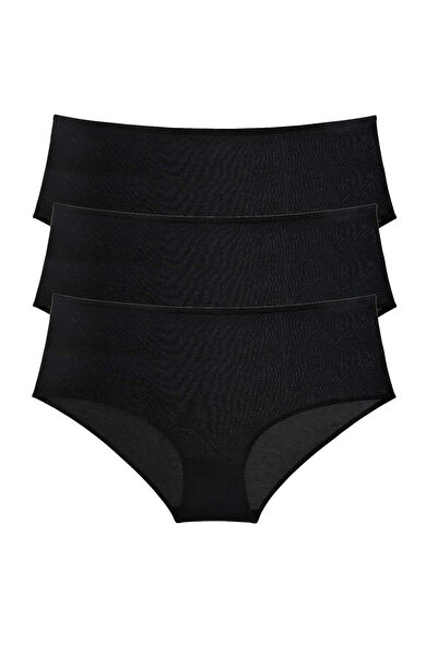 mtm My The Mall Clothing 3 Pieces Women's High Waist Bato Panties Black