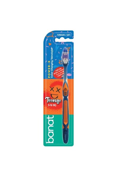 Banat Set of 4 Teenage Power-x Soft Toothbrushes,