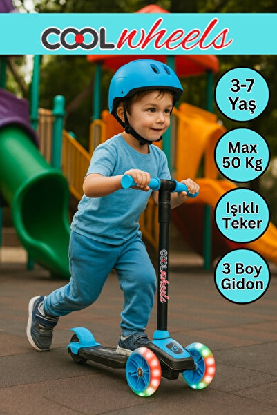 TOHA COOLWHEELS Işıklı Tekerlekler Scooter Twist With Light 3-7 Yaş | 3 Teker...