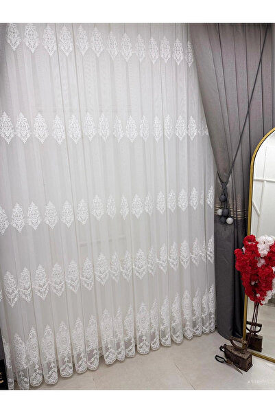 NİVEMESHOME Hare 1/3 Pleated Tulle Curtain Apm