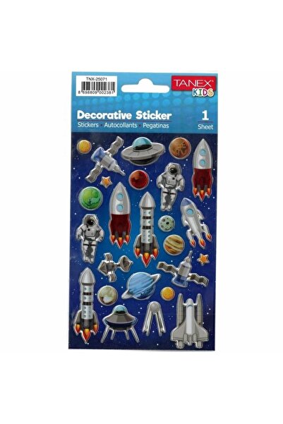 Tanex Stickers Eu Puffy Damla Etiket Space Series Tnx-25071