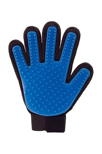 HALAMODO Pet Deshedding Glove Brush Blue/Black 24x16cm