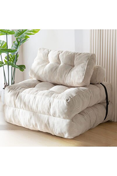 Sumkyle أريكة سرير قابلة للطي: كرسي قابل للتحويل إلى سرير مع وسادة ومرتبة قاب...